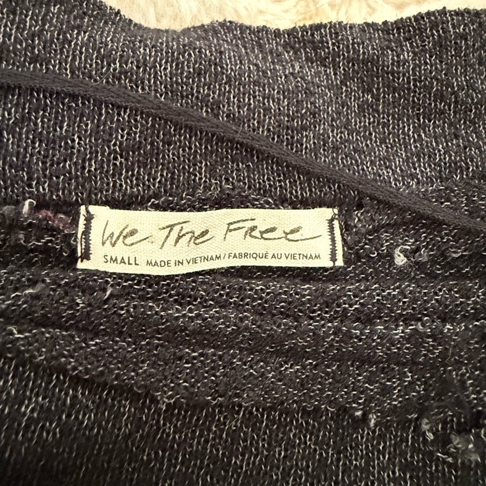 We The Free Black Knit top